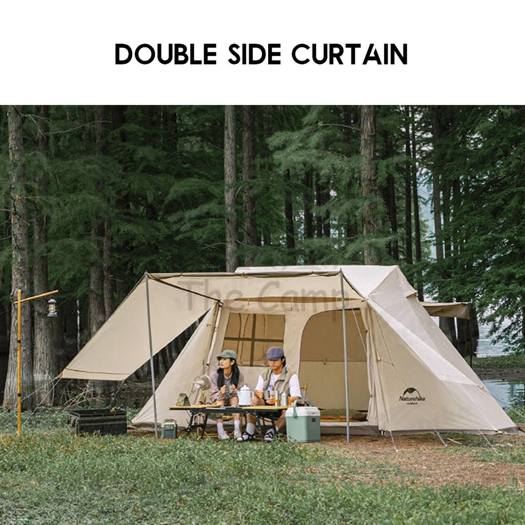 Naturehike Village 5 Upgraded Version Snow Skirt Automatic Camping Tent Large Chair Flysheet Table Tarp Peg Nail Pole