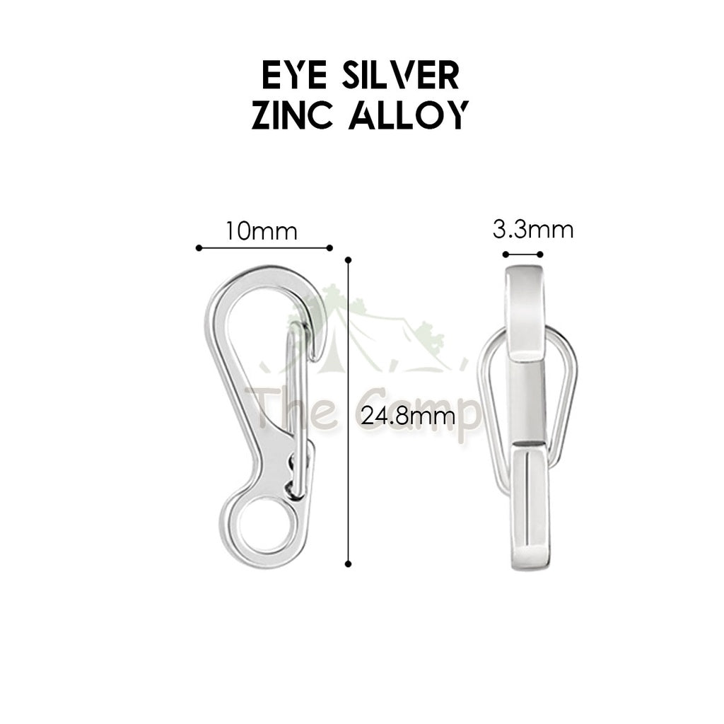 Carabiner D Shape S Shape Aluminium Stainless Steel Buckle Clip Key Chain Outdoor Camping Paracord Spring Keyring Hook