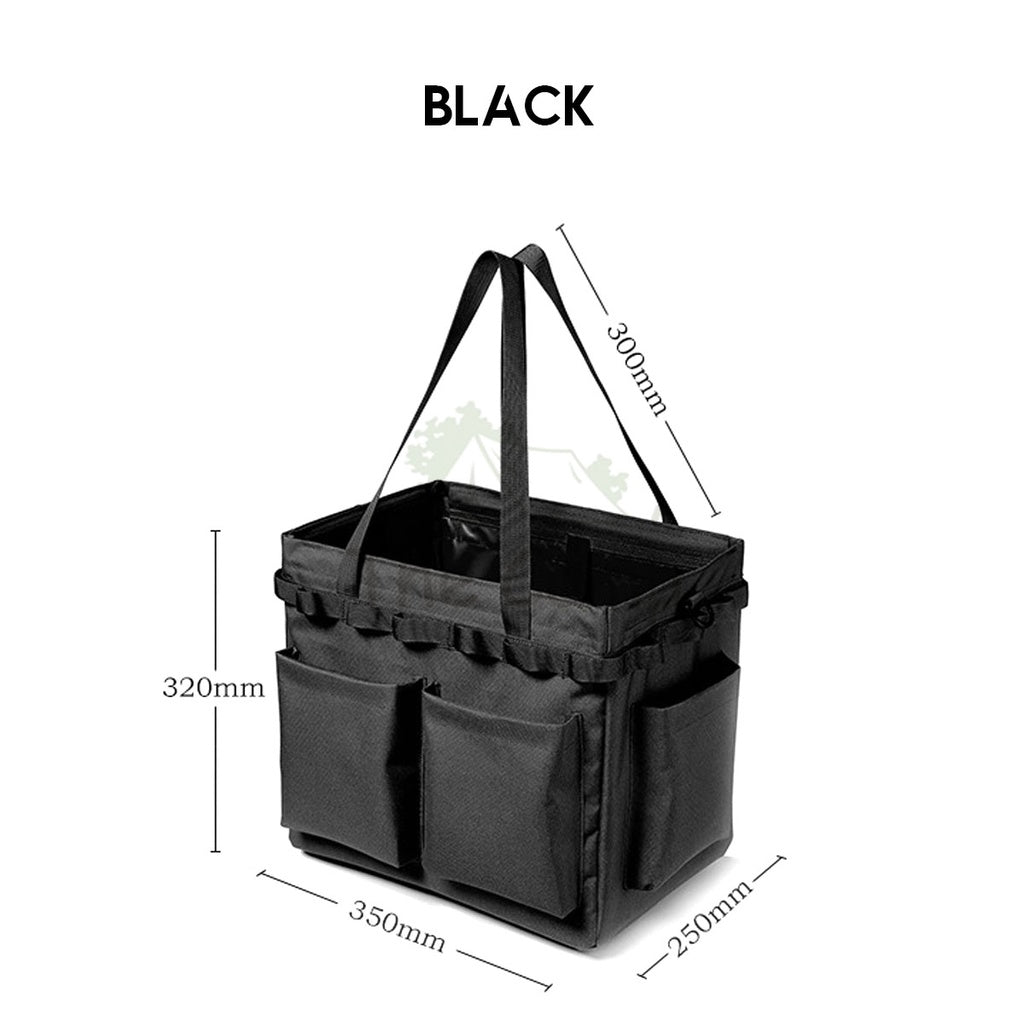 Outdoor Camping Storage Bag Big Capacity Heavy Duty Standable Reinforced Oxford Cloth Hiking Travelling Fishing