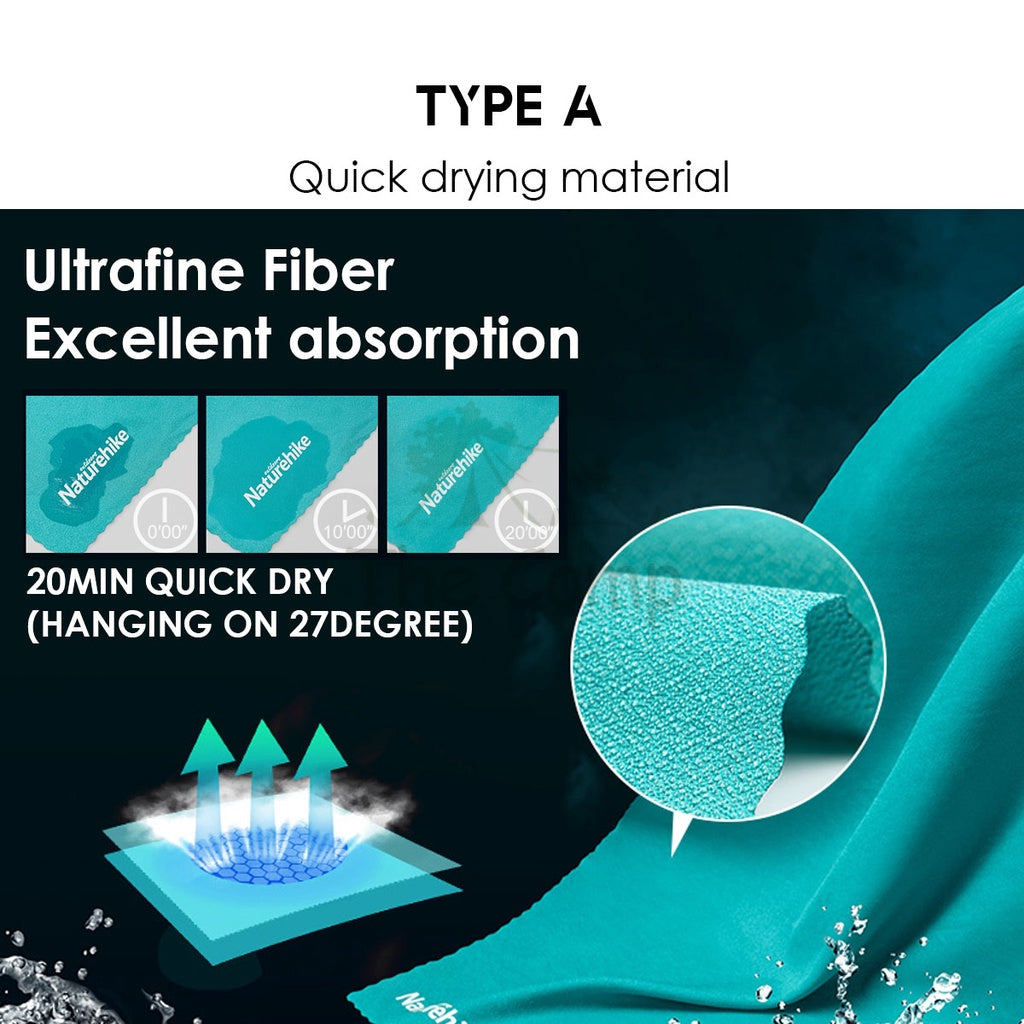 Naturehike Quick Dry Towel Anti Bacterial Bath Body Face Towel Swimming Outdoor Beach NH19Y001-J NH20FS009 CNK2300SS010