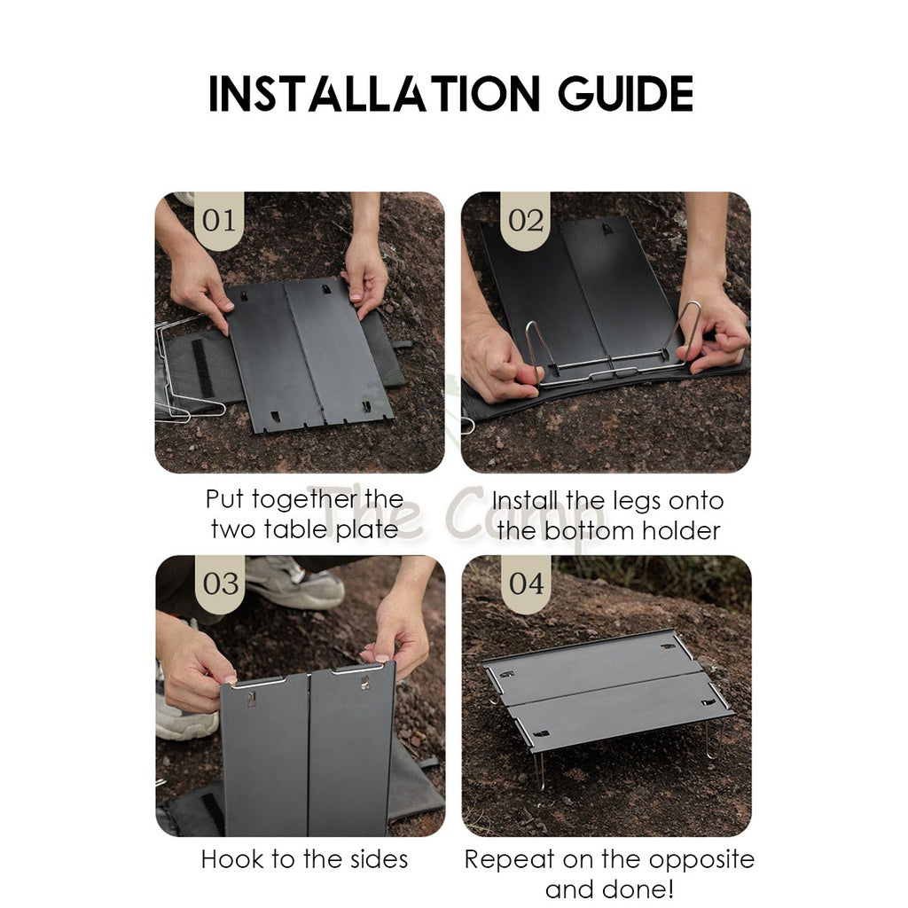 Camping Foldable Aluminium Table Portable Mini Small Coffee Table