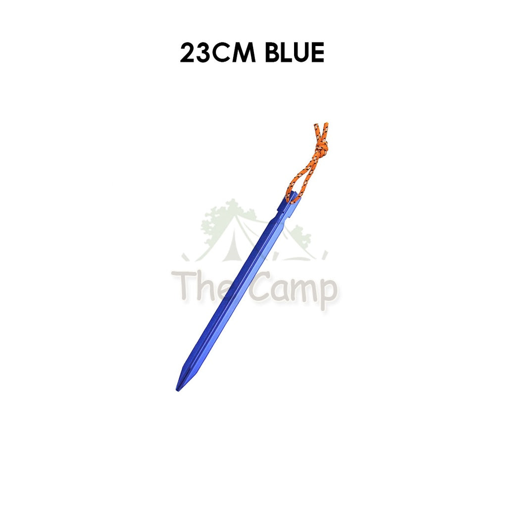 Aluminium Alloy Tent Peg 18cm 23cm with Rope Sand Hexagon Ultralight Stake Camping Sand Flysheet Nail Tarp Awning Beach