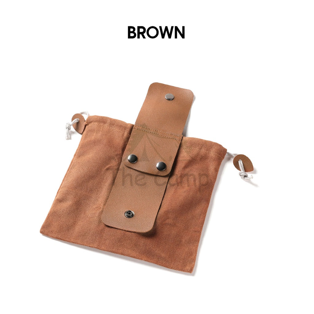 Outdoor Multipurpose Pouch Nail Tent Peg Camping Portable Multifunction Bag Foldable Fruit Bag Khaki Camo