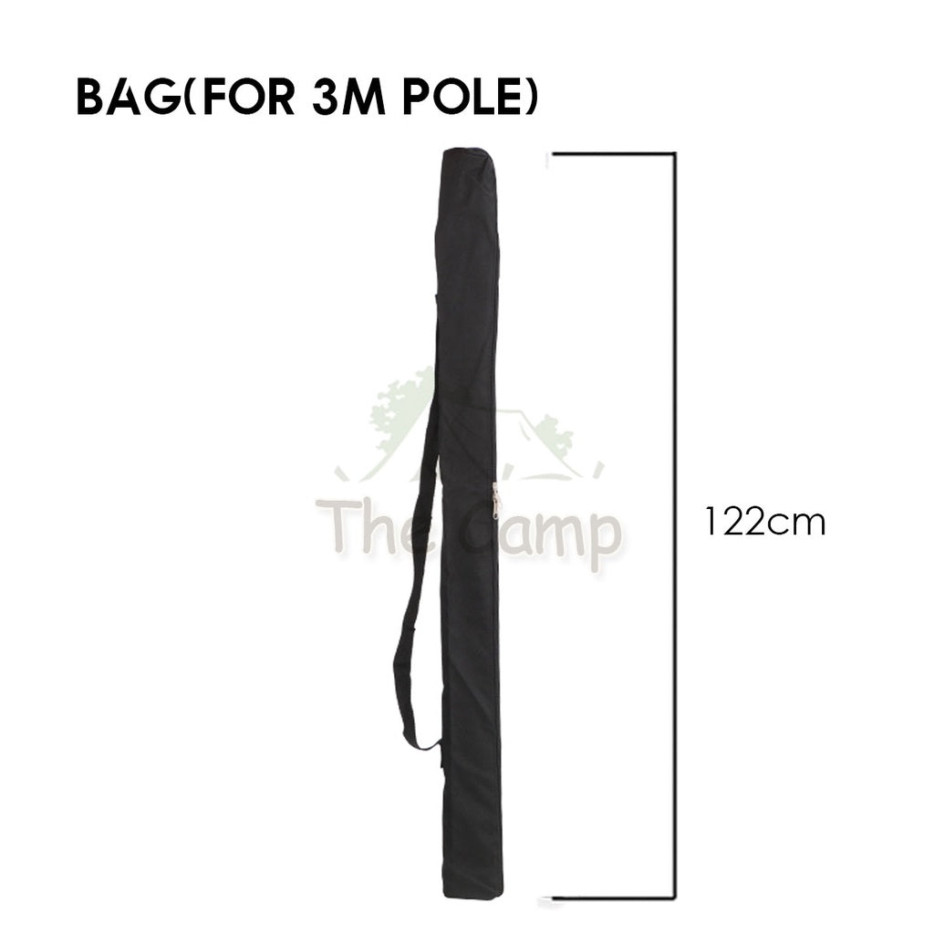Camping Adjustable Rod for Flysheet Tarp Tent Camp Bag Hiking Family 2.3 3.0 2 3 m Support Pole with Bag Retractable