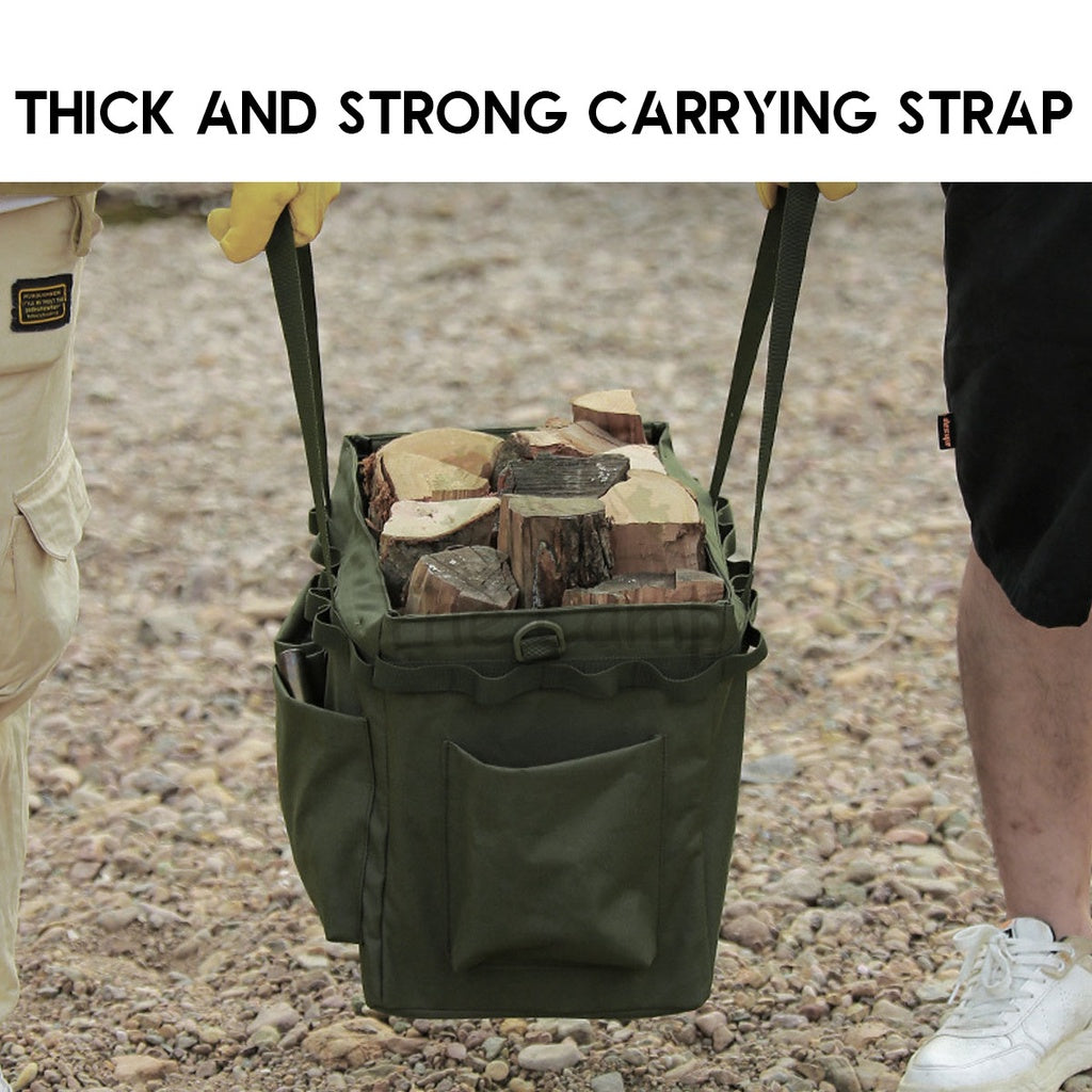 Outdoor Camping Storage Bag Big Capacity Heavy Duty Standable Reinforced Oxford Cloth Hiking Travelling Fishing