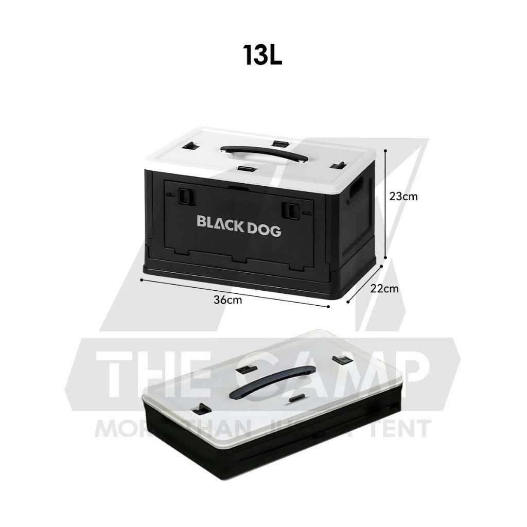 Blackdog Foldable Box Folding Storage Box Handle Outdoor Camping Portable Compact Size Black CBD2550XB015 CBD2550XB014