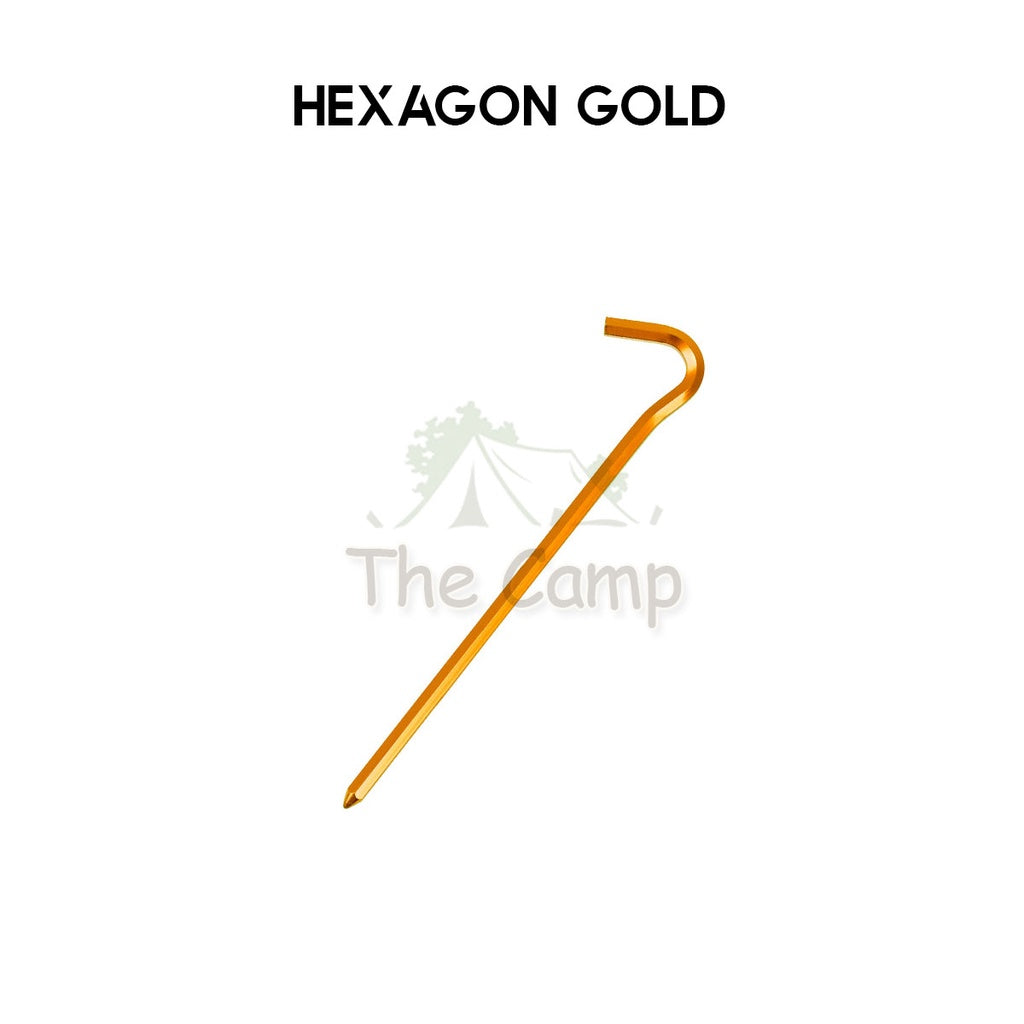 Aluminium Alloy Tent Peg 18cm 23cm with Rope Sand Hexagon Ultralight Stake Camping Sand Flysheet Nail Tarp Awning Beach