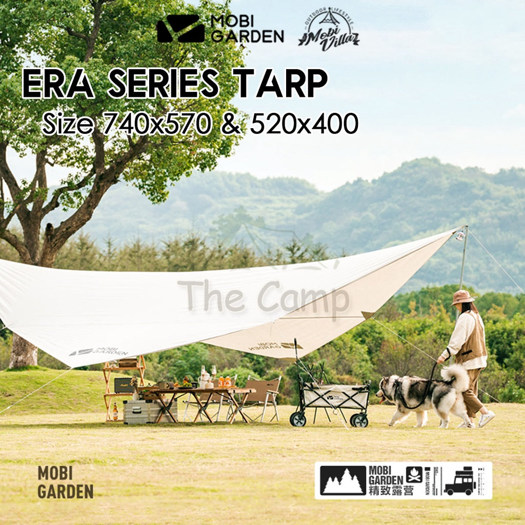 Mobi Garden Era Series Flysheet Tarp Silver Coated UV Block Sunscreen Tent Canopy Outdoor Equipment Family Naturehike