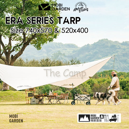 Mobi Garden Era Series Flysheet Tarp Silver Coated UV Block Sunscreen Tent Canopy Outdoor Equipment Family Naturehike