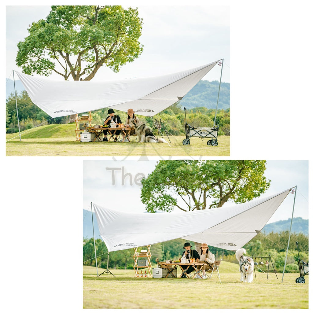 Mobi Garden Era Series Flysheet Tarp Silver Coated UV Block Sunscreen Tent Canopy Outdoor Equipment Family Naturehike