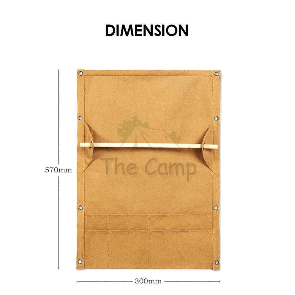 Multipurpose Camping Utensil Storage Bag Tissue Bag Outdoor Multipurpose Canvas