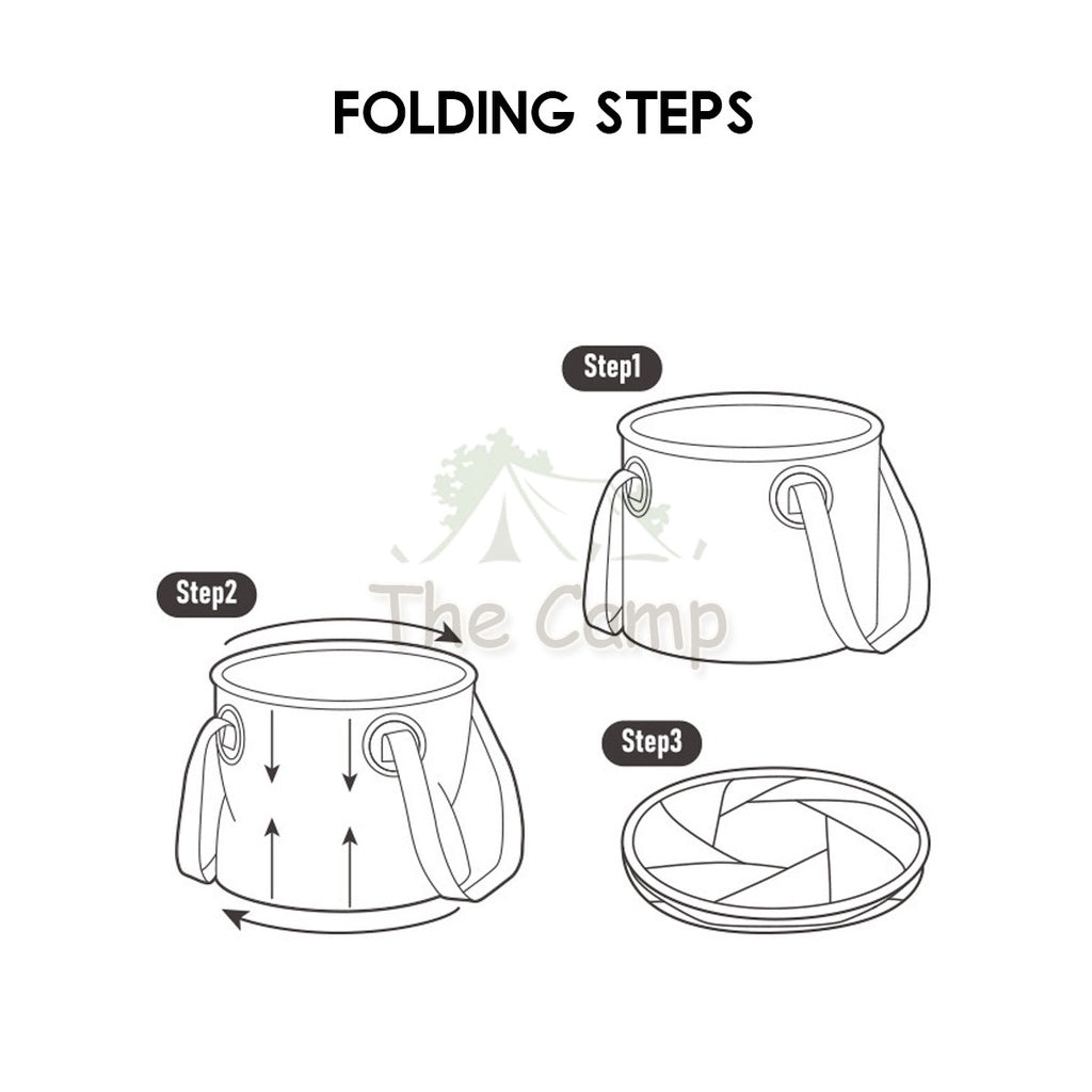 Naturehike Camping Foldable Bucket Portable Waterproof Round 10L 20L Water Transparent Container CNK2350CF010