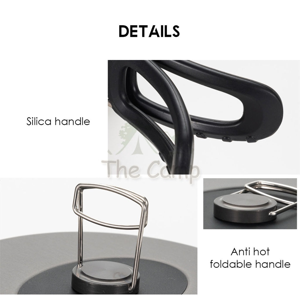Mobi Garden Cookware Pot & Pan Portable Foldable Outdoor Camping Picnic Frying Pan Tent Flysheet Pole Table Naturehike