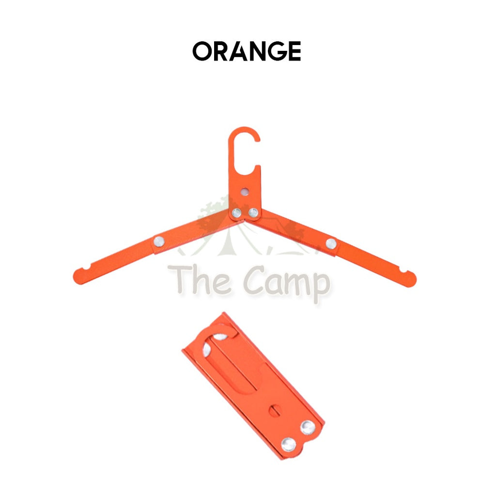 Camping Foldable Outdoor Clothes Hanger Aluminum Cloth Portable Hiking Table Chair Flysheet Tarp Bag Pole Nail Peg Black