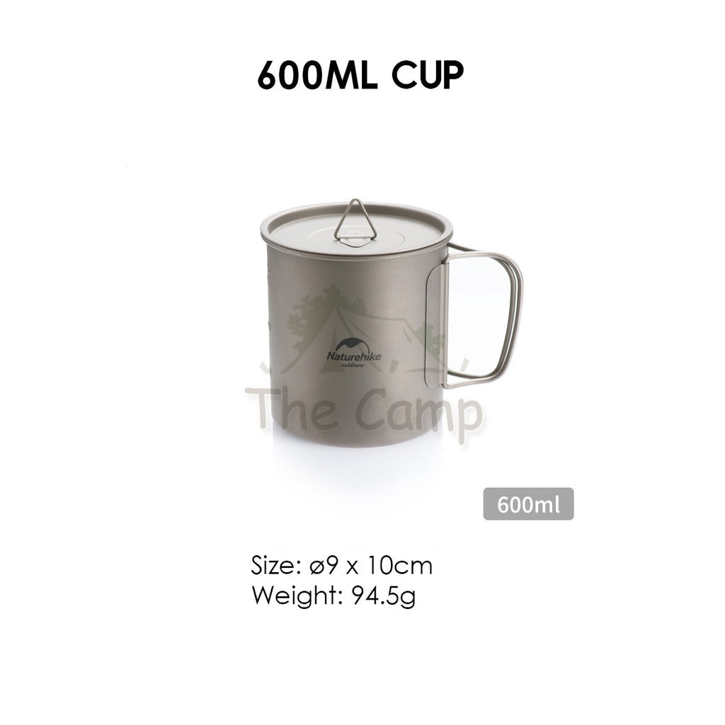 Naturehike Titanium Series Product Cup Bowl Cutlery Set Spork Fork Spoon Knife Cookware Utensil Camping Mobi Garden