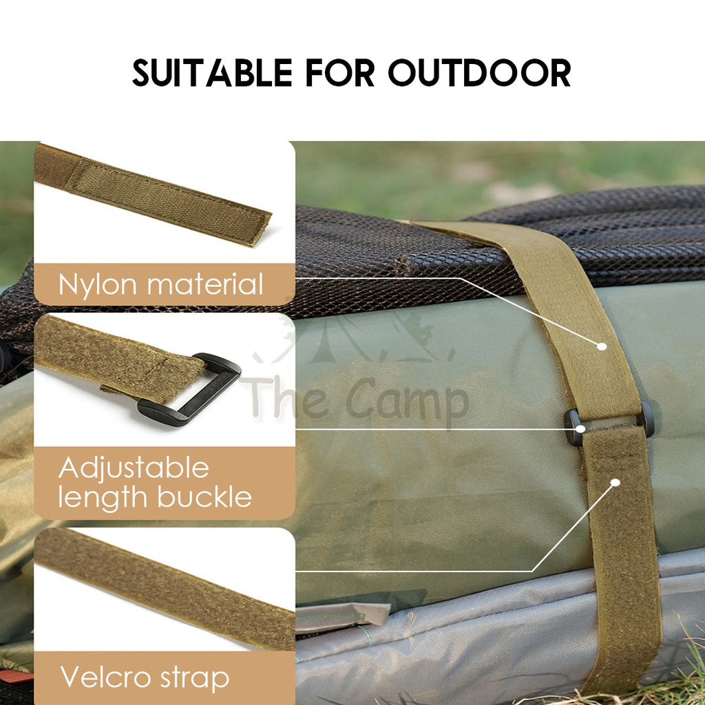 Multipurpose Velcro Belt Buckle Storage Strap Strong Grip Outdoor Camping Hiking Straps Tie