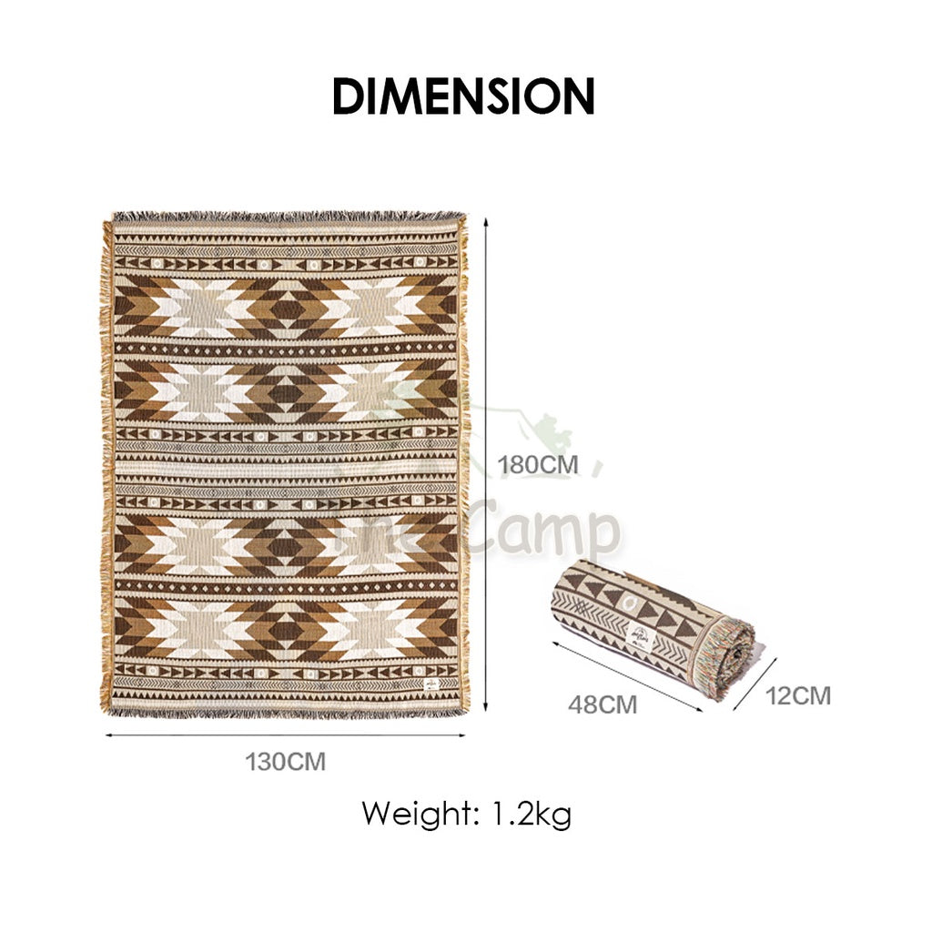 Mobi Garden Cotton Polyester Multipurpose Blanket Camping Style Bed Sheet Bedsheet Tent Peg Table Rope Bag Pole Nail