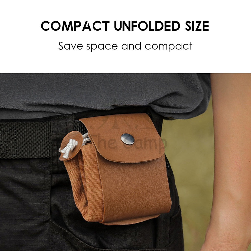 Outdoor Multipurpose Pouch Nail Tent Peg Camping Portable Multifunction Bag Foldable Fruit Bag Khaki Camo