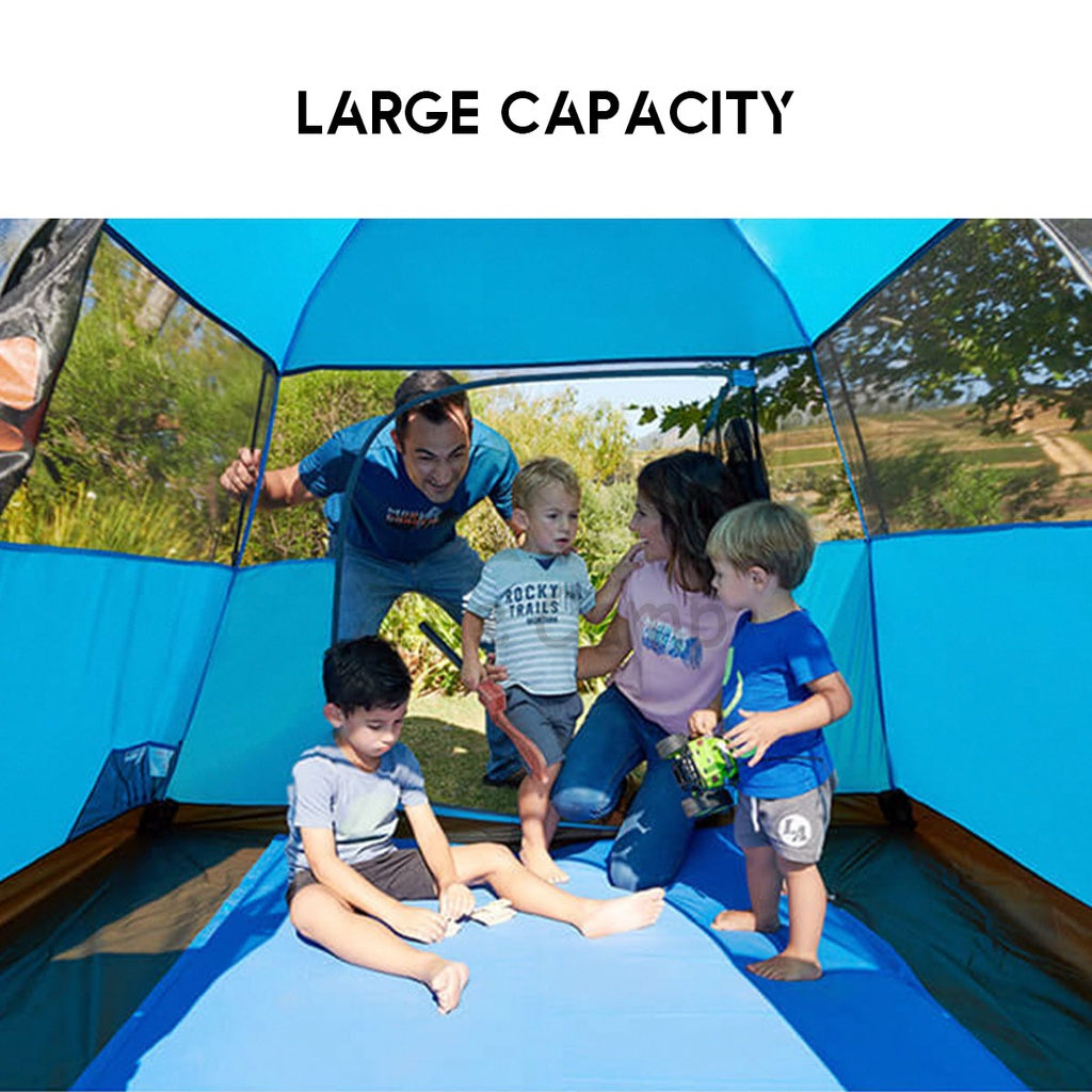 Mobi Garden Camping Family Automatic Tent Large Space Front Hall 2 3 4 People Quick Fast Rainproof Outdoor Tent Camp