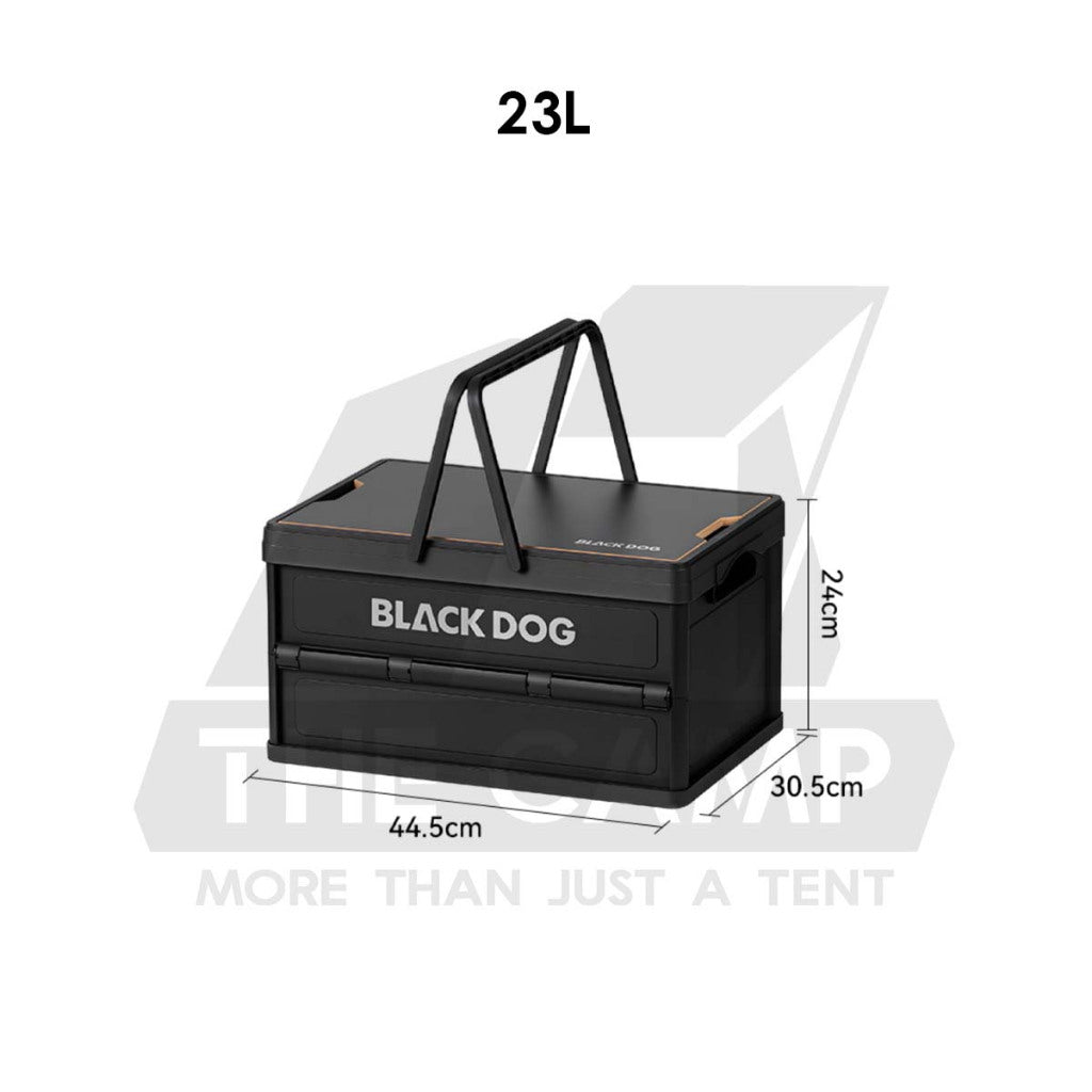Blackdog Foldable Box Folding Storage Box Handle Outdoor Camping Portable Compact Size Black CBD2550XB015 CBD2550XB014