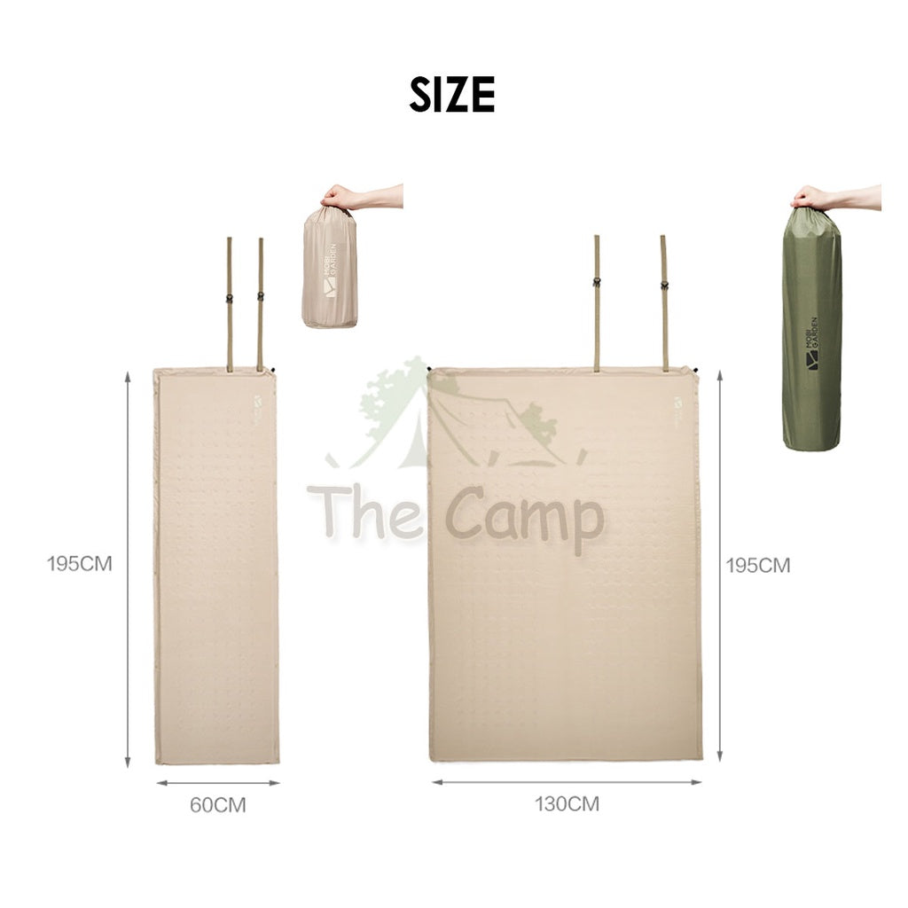 Mobi Garden Camping Auto Inflate Sponge Bed Mattress Inflatable Single Double Outdoor Foldable Family Naturehike