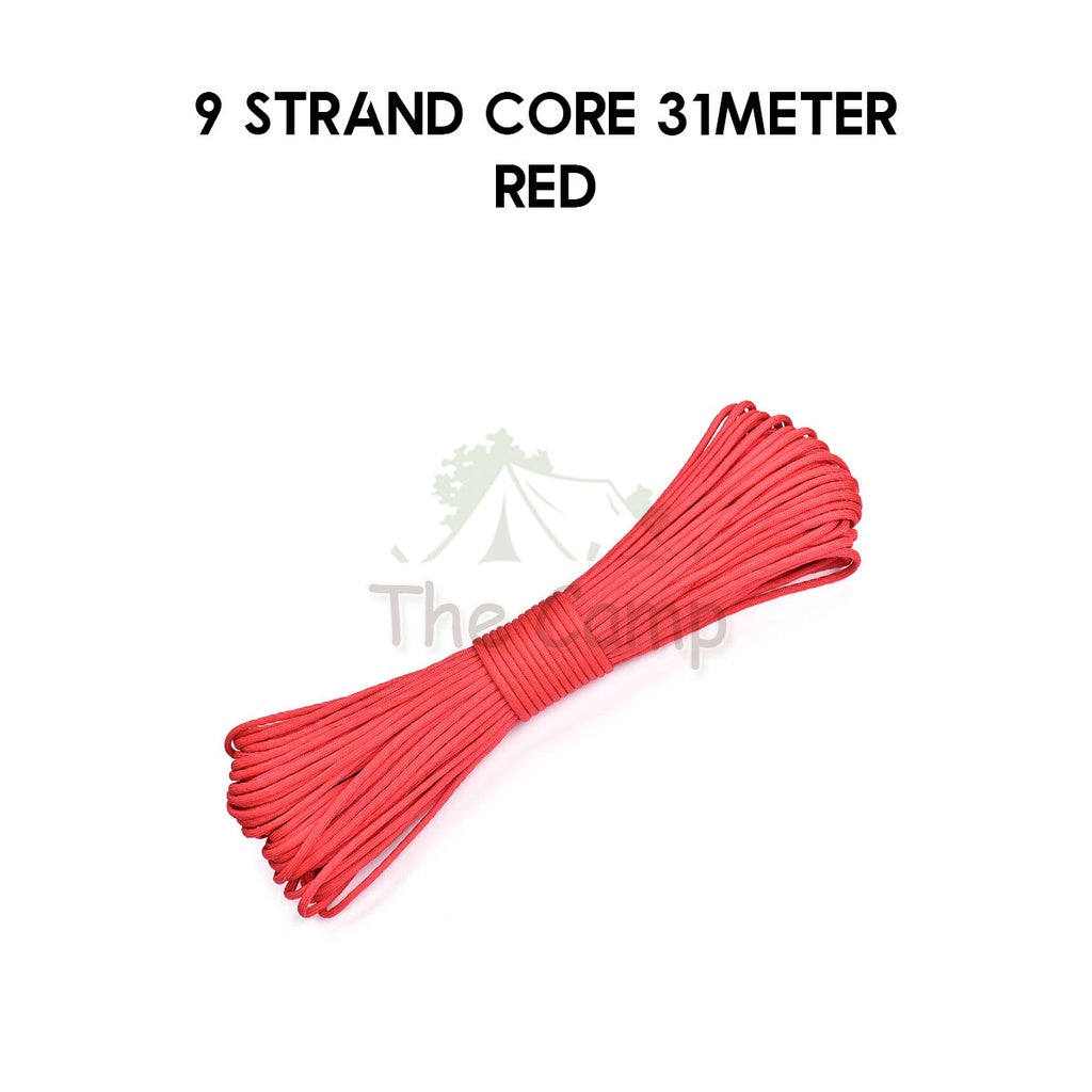 9 / 10 Strand Core 4mm 31m 100m Paracord Rope Parachute Cord Military Standard Lanyard Flysheet Tarp Tent Camping Survi