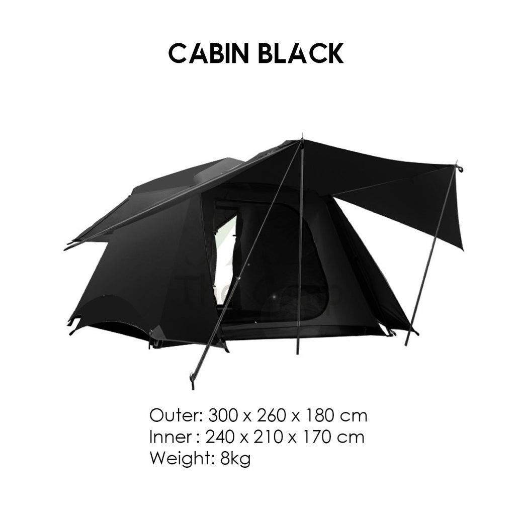 Vidalido Camping Cabin Tent Plus XL Automatic Setup Large Space 2 3 4 People Quick Fast Silver Coated Rainproof UPF50+