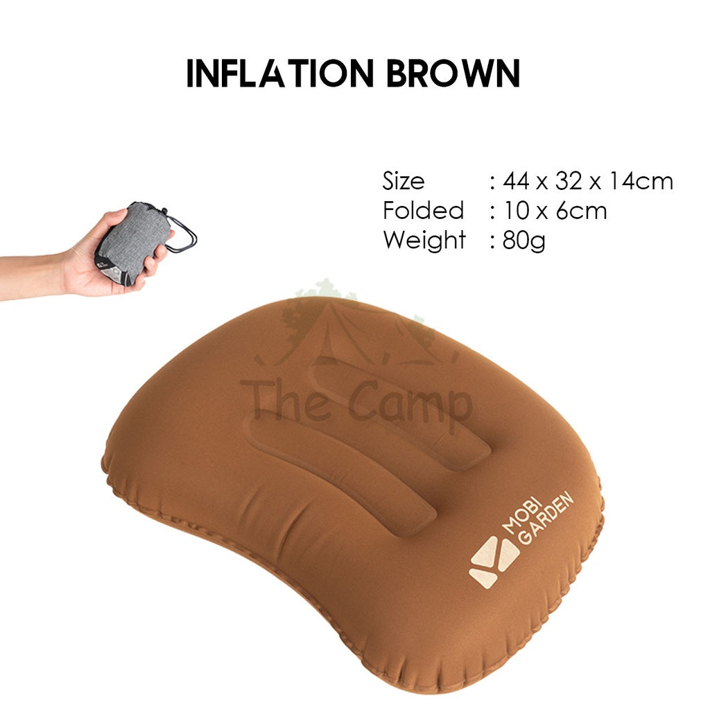 Mobi Garden Pillow Auto Inflate Camping Outdoor Bed Mattress Inflatable Foldable Sleeping Bag Family Naturehike