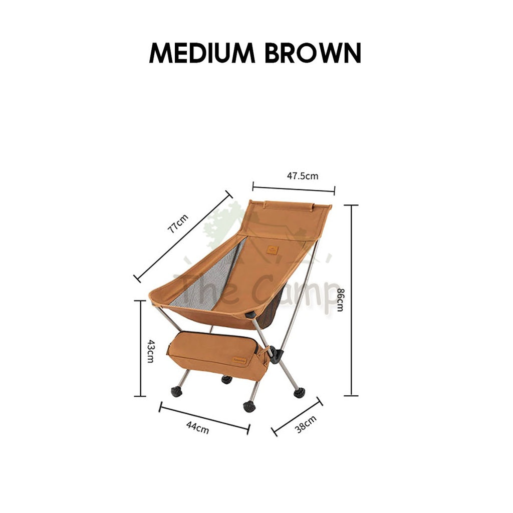 Naturehike 2024 UPGRADED Portable Moon Chair with Head Rest Outdoor Folding Foldable Camping CNK2350JJ017 CNK2350JJ018