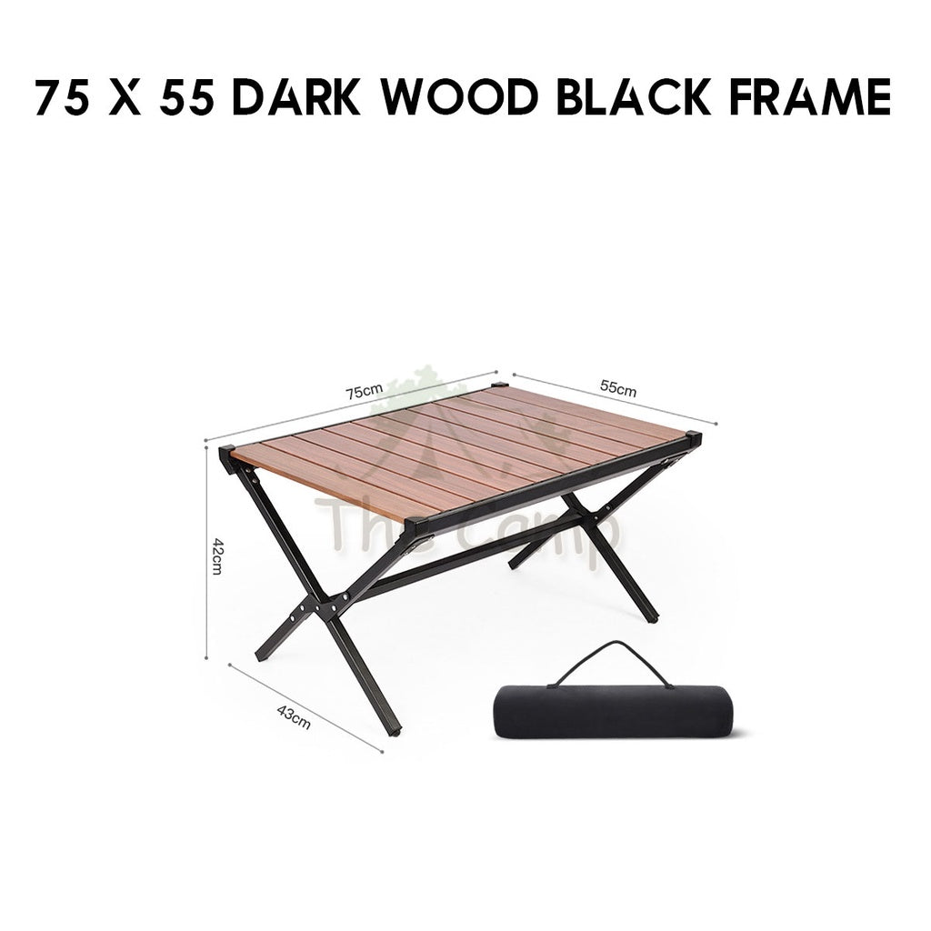 New 2022 Outdoor Folding Aluminium Table Portable Foldable Camping Picnic Nail Flysheet Tent Peg Pole Chair Big Black
