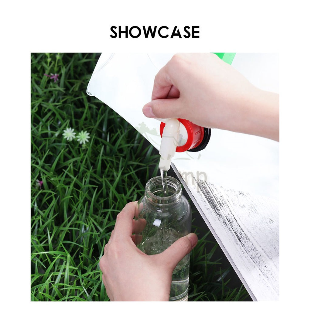 Camping Portable Water Bucket Foldable Collapsible Bag Carrier Container 10L 20L Tap PVC Picnic Fishing Hiking