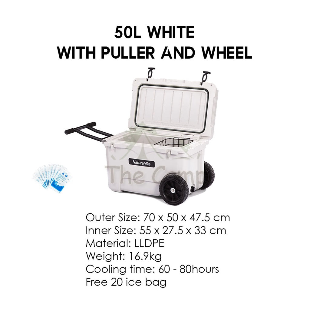 Naturehike Portable Extreme Cooler Box Ice Box Camping Outdoor Picnic Refrigerator Storage Box 25L 50L Freezer