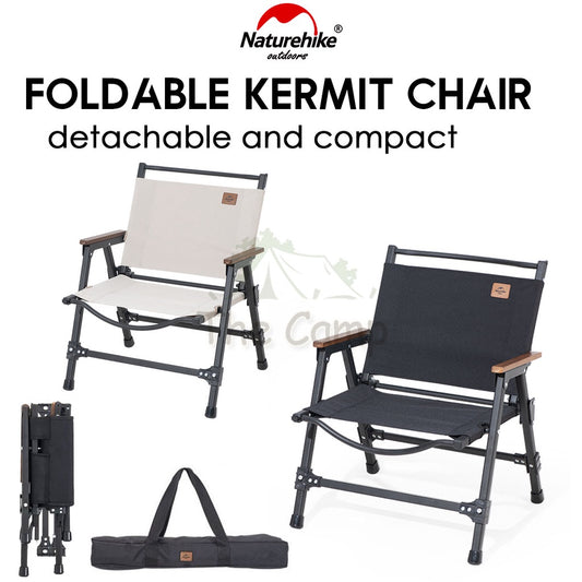 Naturehike Detachable Kermit Folding Chair Camping Outdoor Portable Moon Chair Aluminium Alloy Lightweight Mobi Garden