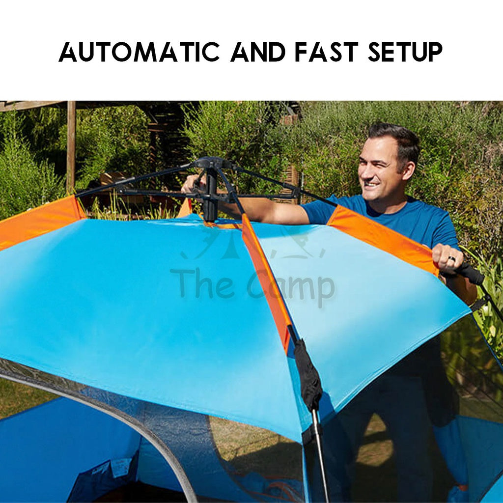 Mobi Garden Camping Family Automatic Tent Large Space Front Hall 2 3 4 People Quick Fast Rainproof Outdoor Tent Camp
