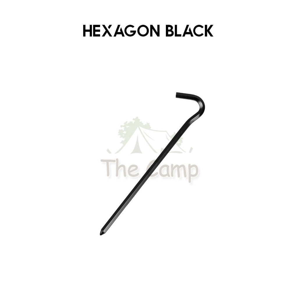Aluminium Alloy Tent Peg 18cm 23cm with Rope Sand Hexagon Ultralight Stake Camping Sand Flysheet Nail Tarp Awning Beach