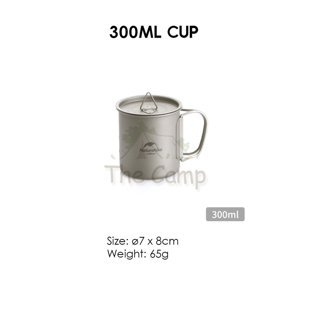 Naturehike Titanium Series Product Cup Bowl Cutlery Set Spork Fork Spoon Knife Cookware Utensil Camping Mobi Garden