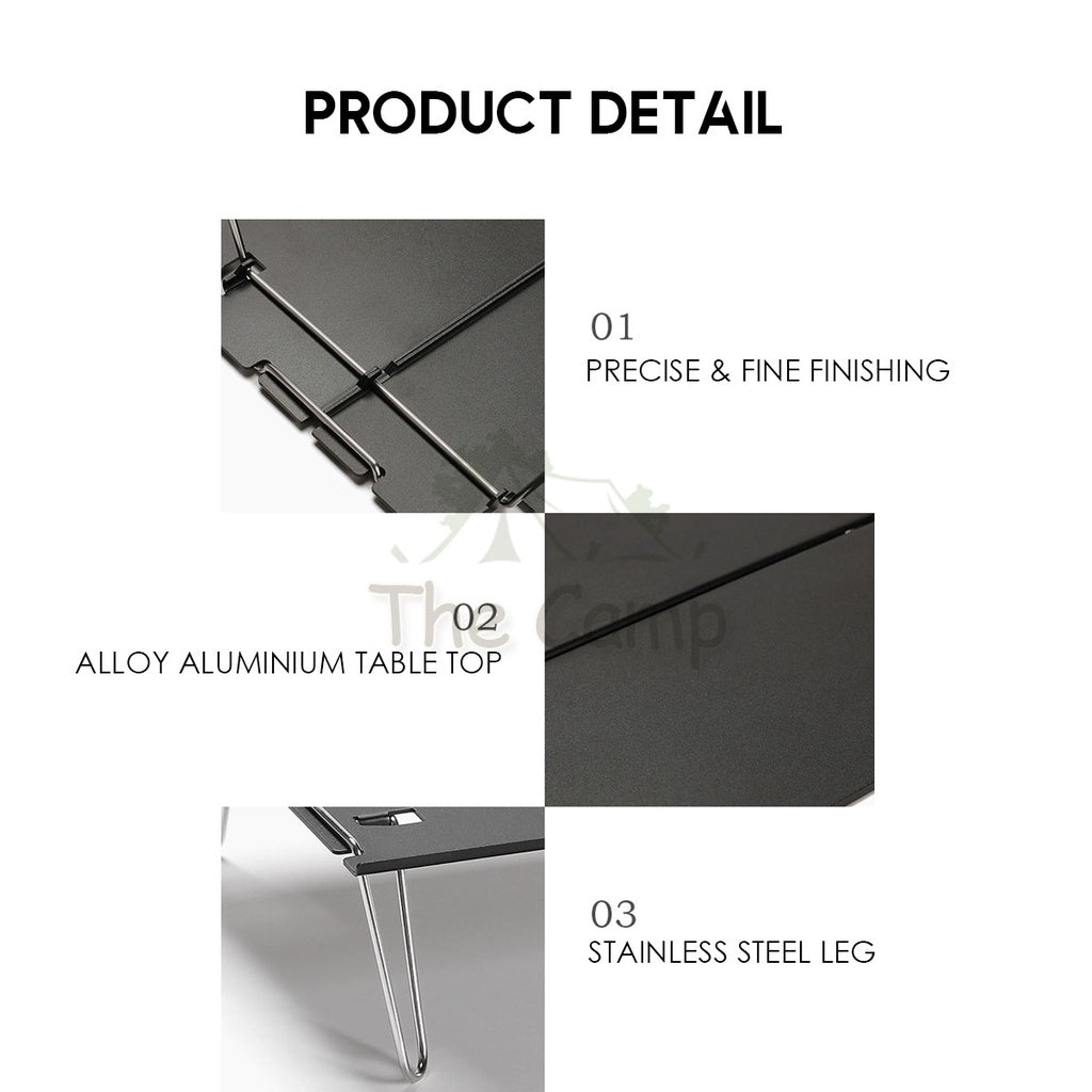 Camping Foldable Aluminium Table Portable Mini Small Coffee Table