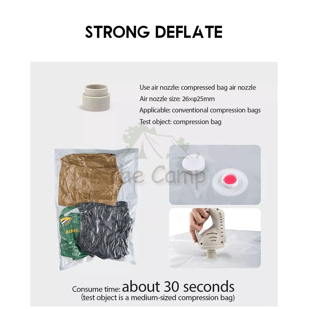 Naturehike Inflate Deflate Air Pump Portable Camping Bed Built in Battery Mattress Tent Flysheet Tarp Table Chair Bag