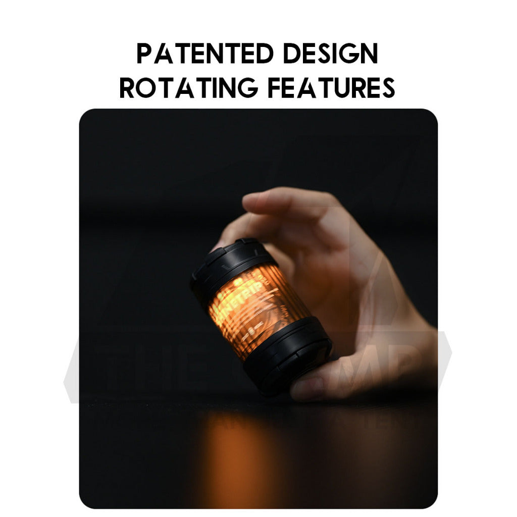 Shinetrip 19 Tornado Light Rotating Lamp Outdoor Camping Tactical Style Free Sticker Tripod Magnet Hanging Lanyard Strap