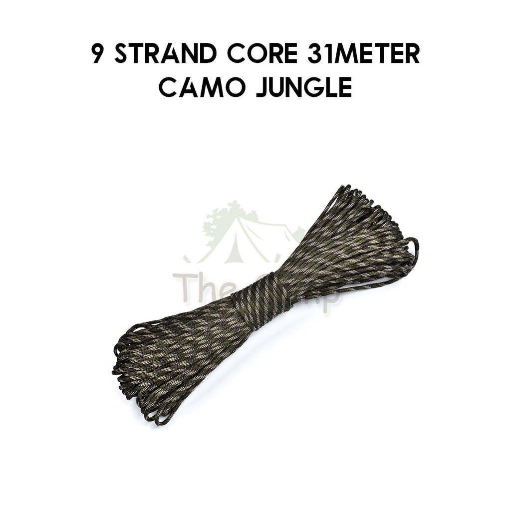 9 / 10 Strand Core 4mm 31m 100m Paracord Rope Parachute Cord Military Standard Lanyard Flysheet Tarp Tent Camping Survi