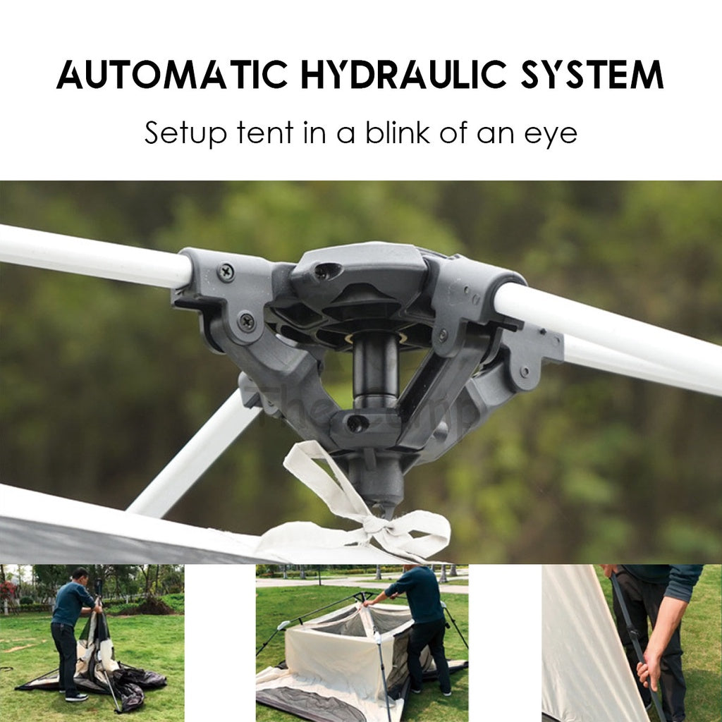 Vidalido Camping Cabin Tent Automatic Setup Large Space 2 3 4 People Quick Fast Silver Coated Rainproof Camp UPF50+