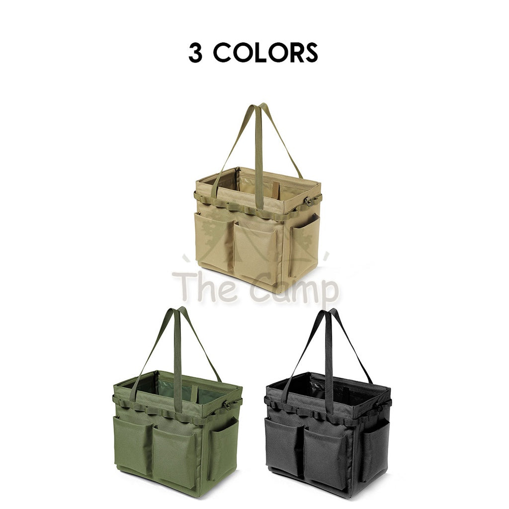 Outdoor Camping Storage Bag Big Capacity Heavy Duty Standable Reinforced Oxford Cloth Hiking Travelling Fishing