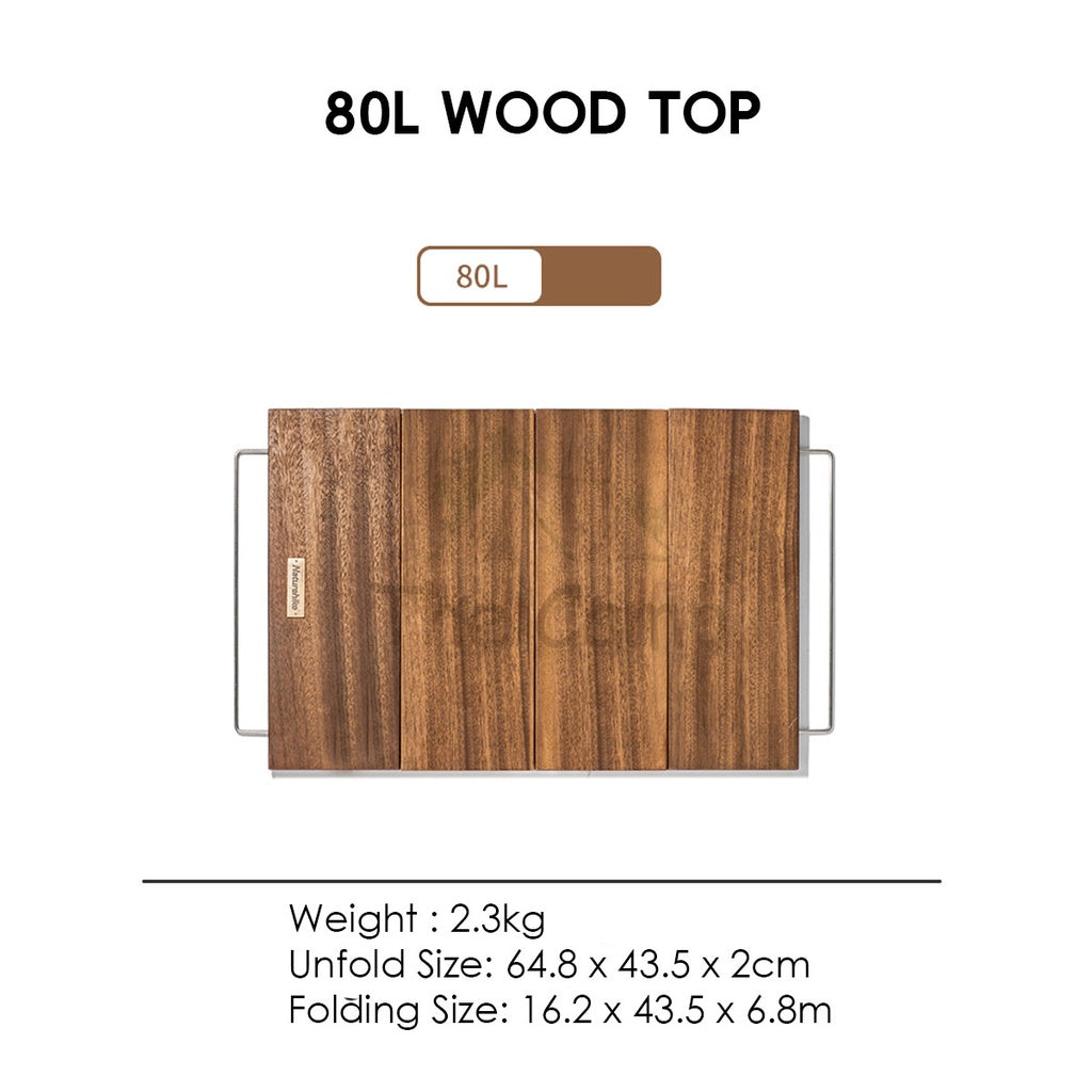 Naturehike Camping Folding Storage Box 23L 52L with Top 50L 80L Wood Base Outdoor Sport Family Hiking CNK2450XB020