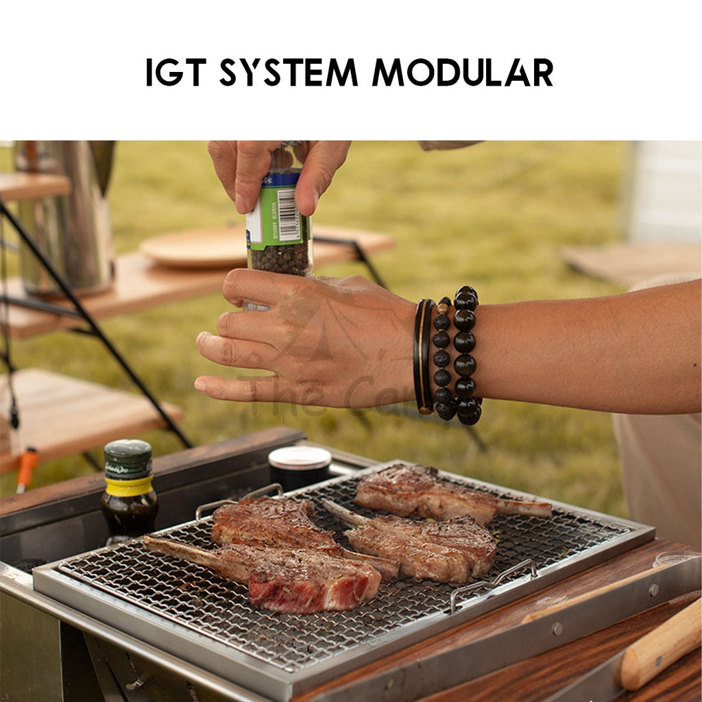 Naturehike Stainless Steel BBQ Grill IGT Module Modular Outdoor Camping Portable Folding Stove Picnic