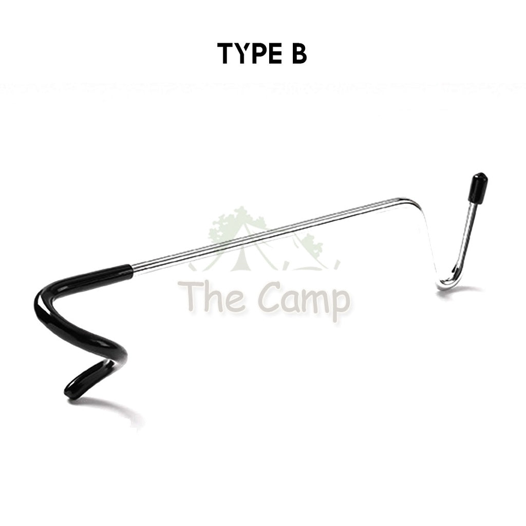 Camping 2-way Lamp Hanger Multipurpose Hook Aluminum Alloy Post Tent Pole Lantern Light Holder Portable Anti Slip