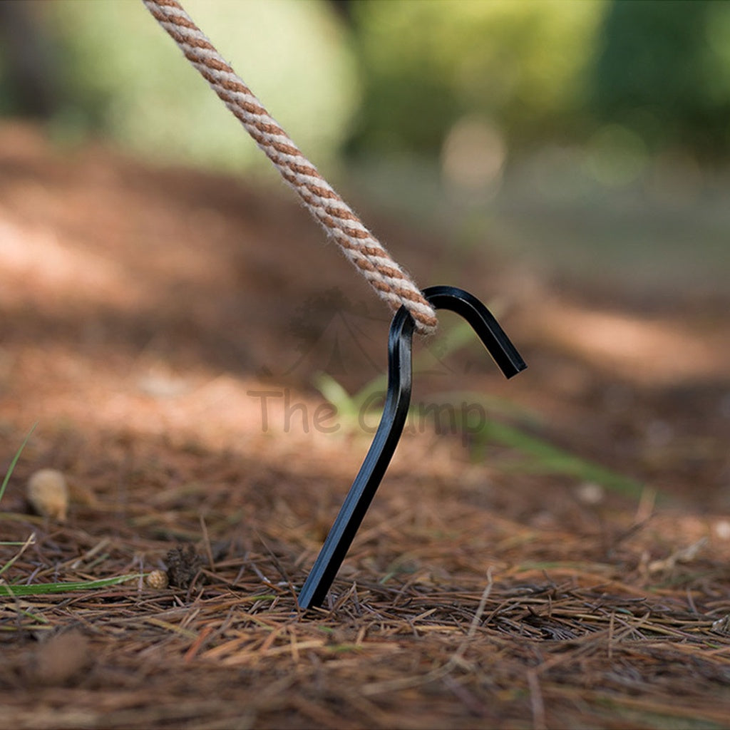 Aluminium Alloy Tent Peg 18cm 23cm with Rope Sand Hexagon Ultralight Stake Camping Sand Flysheet Nail Tarp Awning Beach