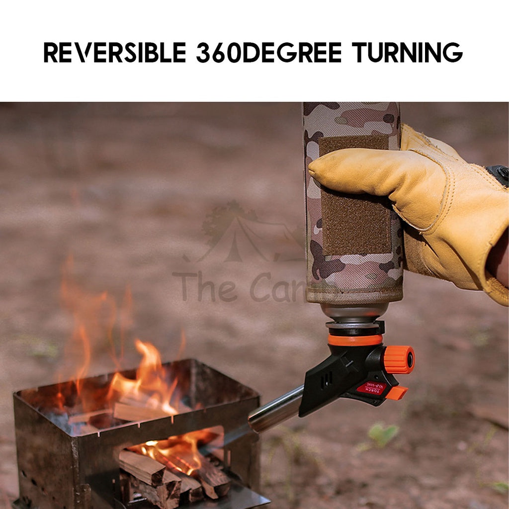 Reversible Gas Torch Camping Butane Reverse Burner Welding Fire Maker Flame Gun Cooking Lighter Tent Flysheet Pole Nail