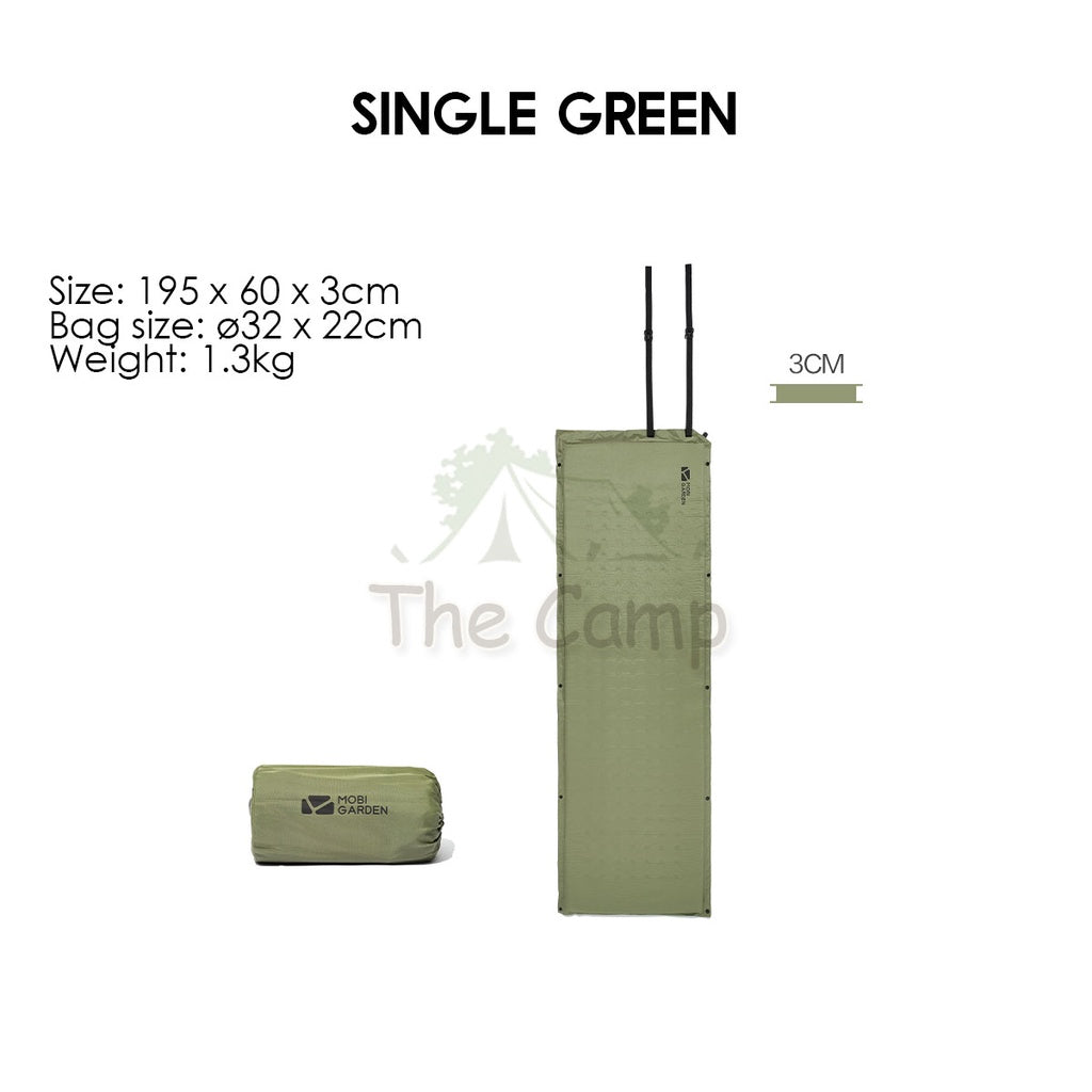 Mobi Garden Camping Auto Inflate Sponge Bed Mattress Inflatable Single Double Outdoor Foldable Family Naturehike