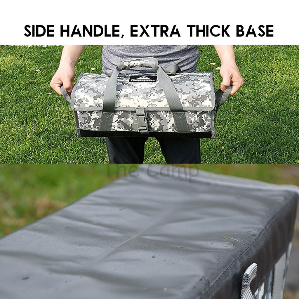 Multipurpose Camping Tool Bag Hammer Nail Tent Peg Portable Outdoor Multifunction Foldable Camo