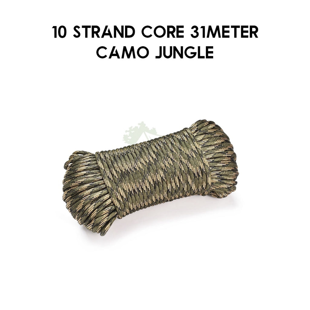 9 / 10 Strand Core 4mm 31m 100m Paracord Rope Parachute Cord Military Standard Lanyard Flysheet Tarp Tent Camping Survi